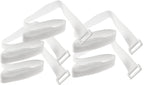 Klettband mit Öse, 5er Pack 80x3cm, Weiß