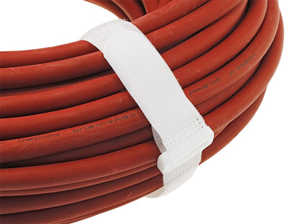 Klettband mit Öse, 5er Pack 80x3cm, Weiß