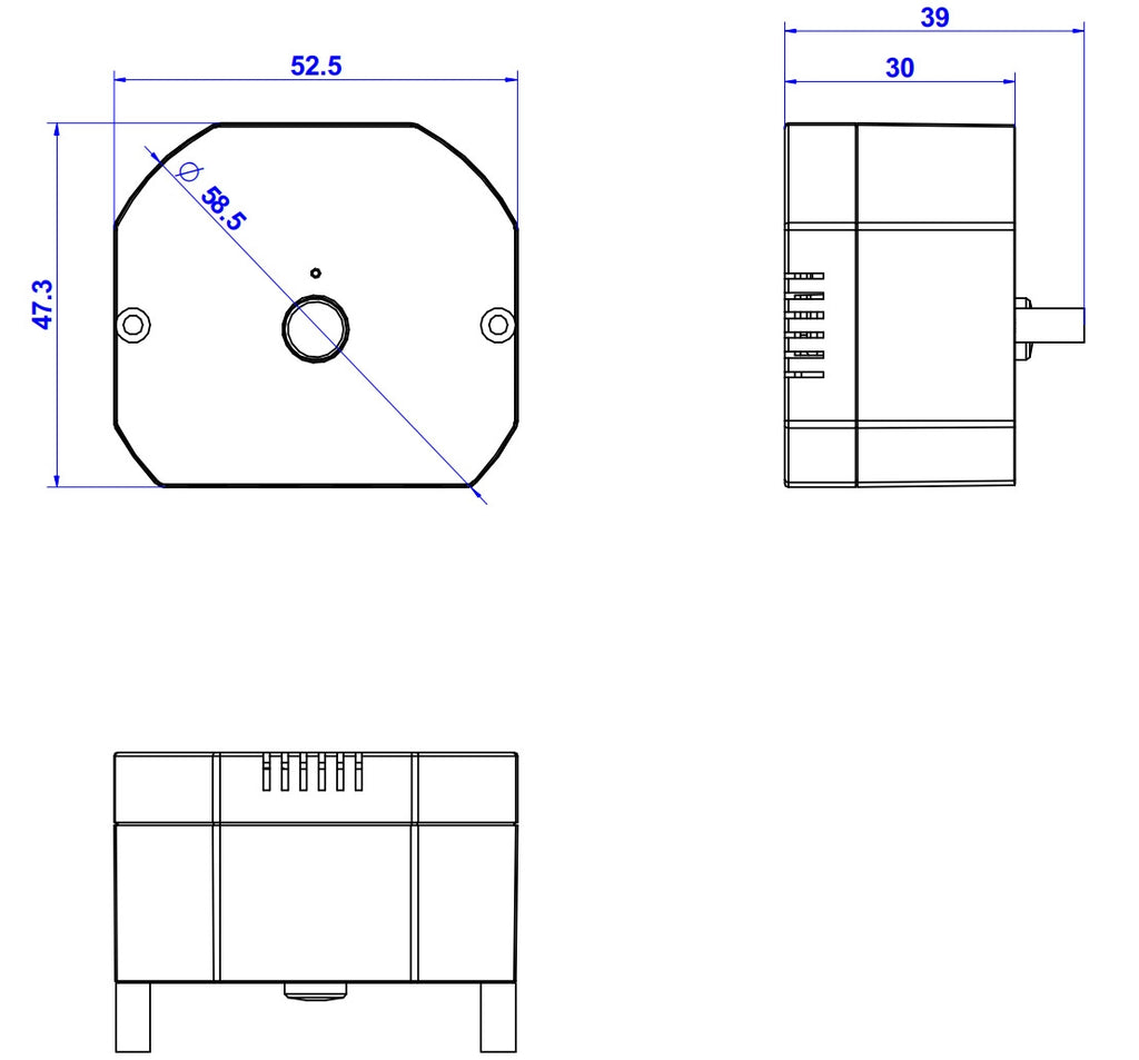 Funk-Empfänger für "Pilota Casa" 2-Draht IP20, 230V, 433,92Mhz, max. 150W, dimmen