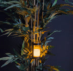 LED Glas-Tischleuchte ØxH 10x17cm, Batteriebetrieb