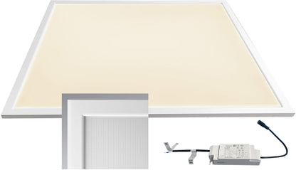 LED Licht-Panel "CTP-62 Office" warm 62x62cm, 3000K, 40W, 3750lm, UGR16 # Achtung! Separates Sperrgut-Paket #