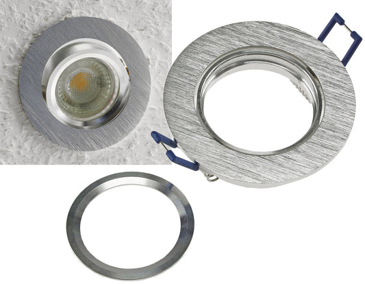 Einbaustrahler "CTE-84R"  Rund Ø84mm Einbau Ø68mm, schwenkbar, Clip Ring