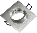 Einbaustrahler "CTE-84E" Eckig 84x84mm Einbau Ø68mm, neigbar, Clip Ring
