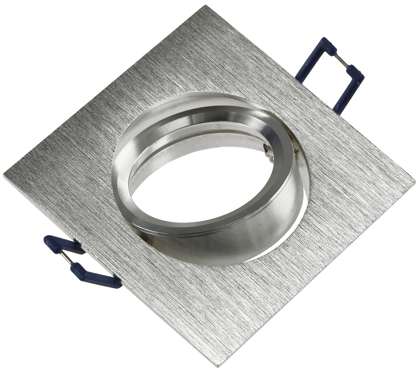 Einbaustrahler "CTE-84E" Eckig 84x84mm Einbau Ø68mm, neigbar, Clip Ring