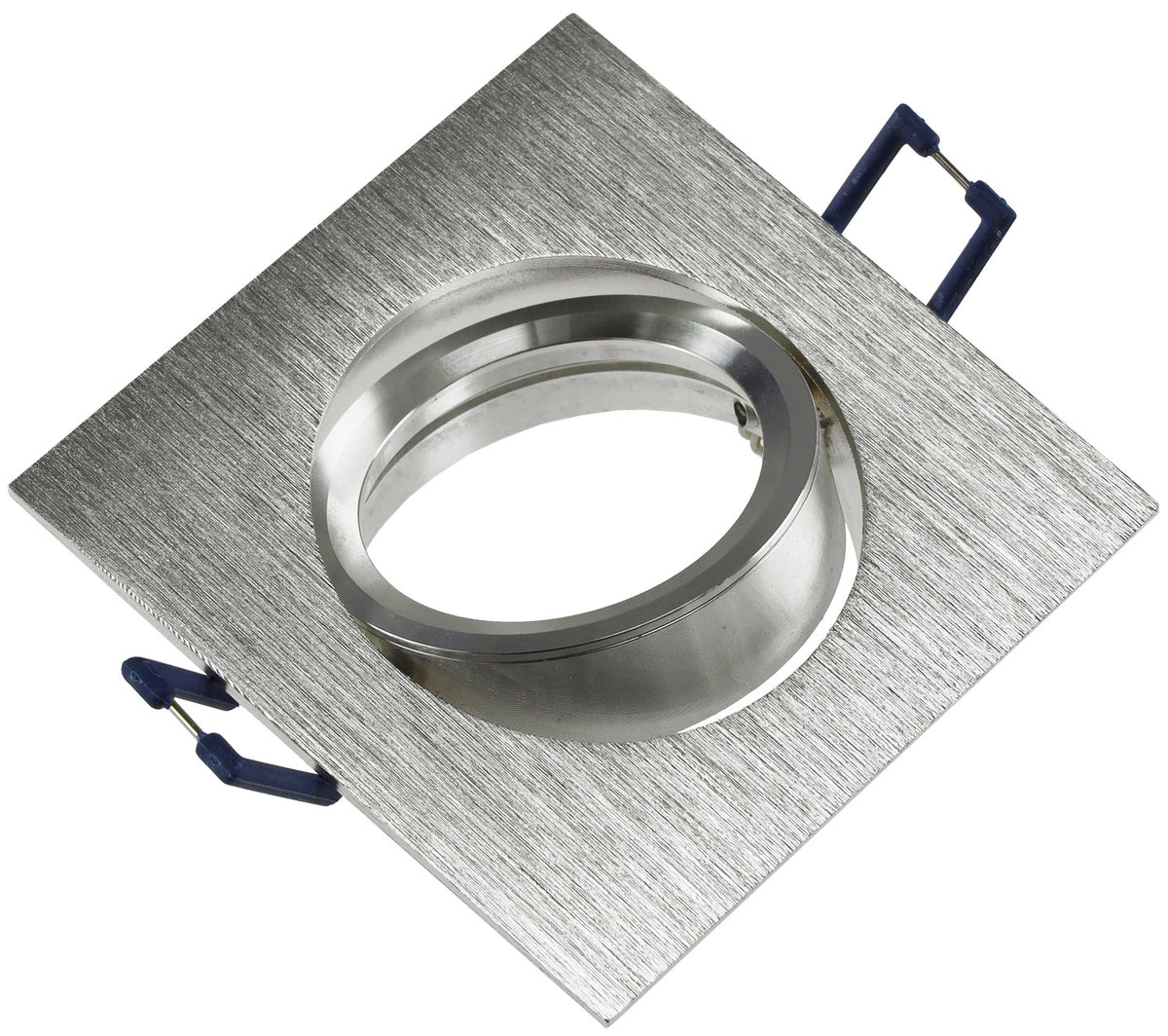 Einbaustrahler "CTE-84E" Eckig 84x84mm Einbau Ø68mm, neigbar, Clip Ring