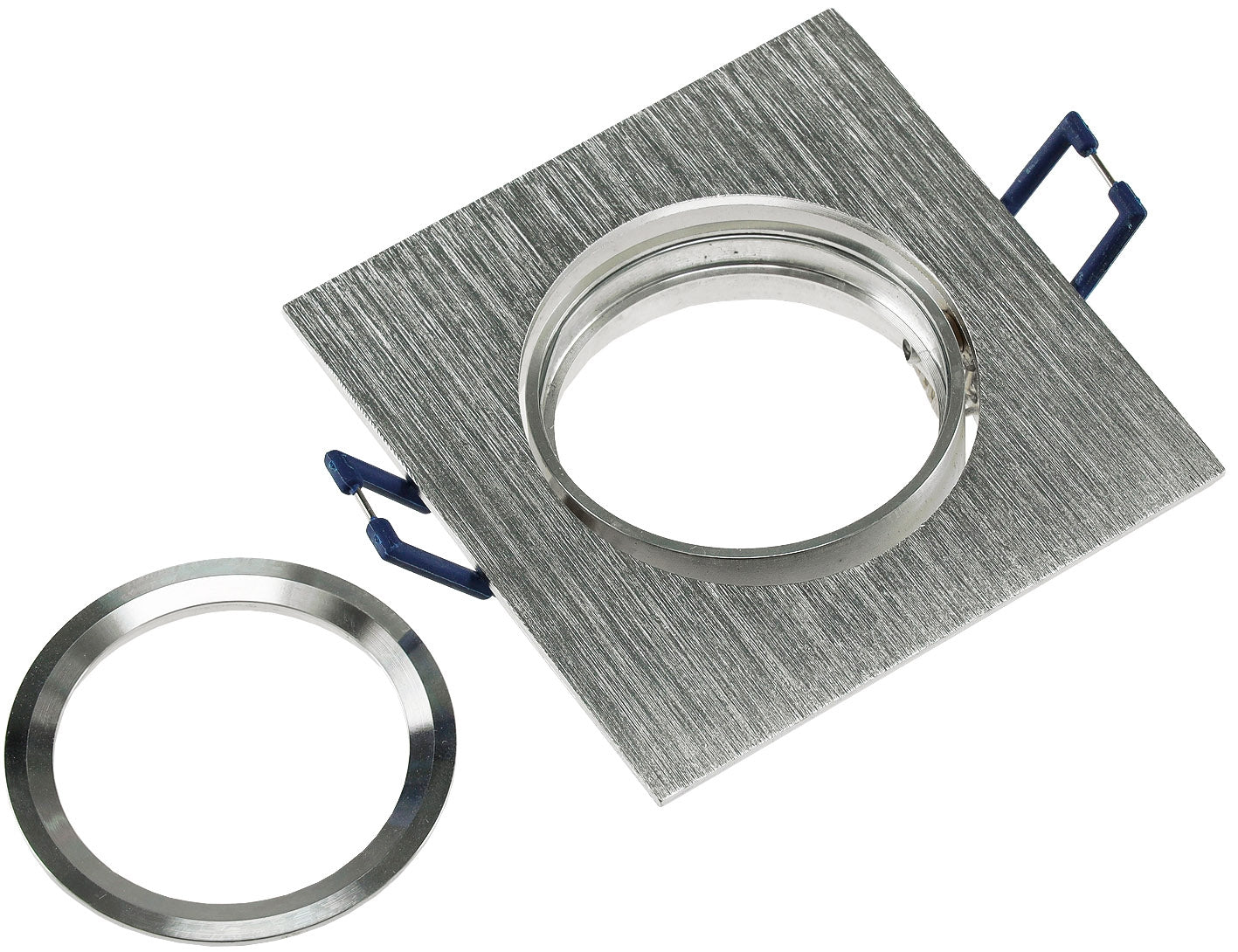 Einbaustrahler "CTE-84E" Eckig 84x84mm Einbau Ø68mm, neigbar, Clip Ring