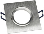 Einbaustrahler "CTE-84E" Eckig 84x84mm Einbau Ø68mm, neigbar, Clip Ring