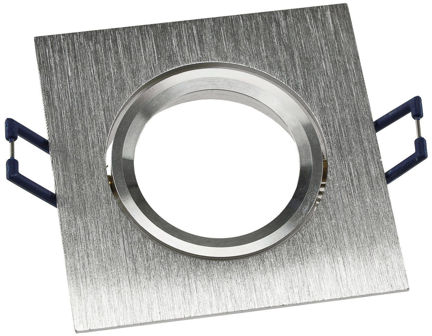 Einbaustrahler "CTE-84E" Eckig 84x84mm Einbau Ø68mm, neigbar, Clip Ring