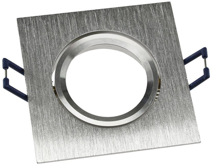 Einbaustrahler "CTE-84E" Eckig 84x84mm Einbau Ø68mm, neigbar, Clip Ring
