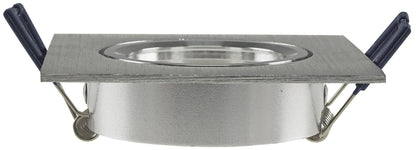 Einbaustrahler "CTE-84E" Eckig 84x84mm Einbau Ø68mm, neigbar, Clip Ring