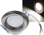 LED-Einbauleuchte "Flat-30 FR-R" 4000K Ø85x30mm, 5W, 500lm, IP44, rund, poliert
