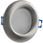 LED-Einbauleuchte "Flat-30 FR-R" 4000K Ø85x30mm, 5W, 500lm, IP44, rund, poliert
