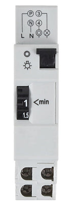Treppenlichtzeitschalter / Zeitrelais 1 Wechsler, 230V/16A, 1-7 Minuten