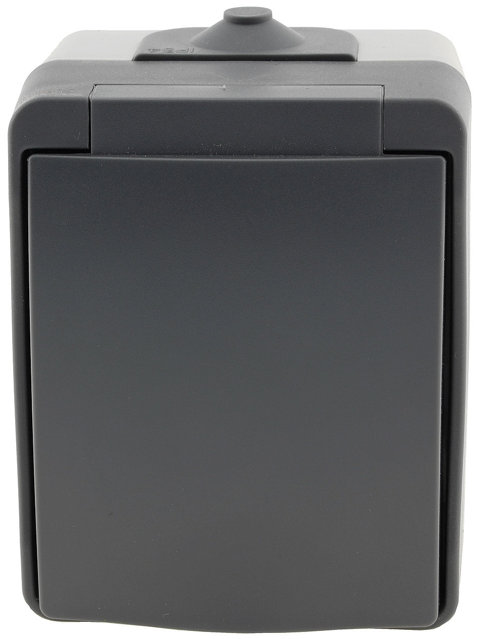NUQUI Feuchtraum Steckdose IP54, Aufputz, 250V~/ 16A