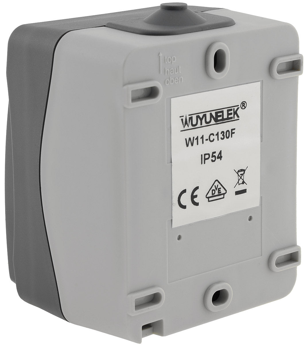 NUQUI Feuchtraum Wechsel-Schalter IP54, Aufputz, 250V~/ 10A