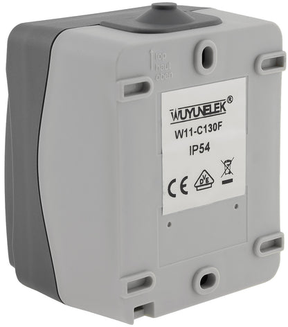 NUQUI Feuchtraum Wechsel-Schalter IP54, Aufputz, 250V~/ 10A