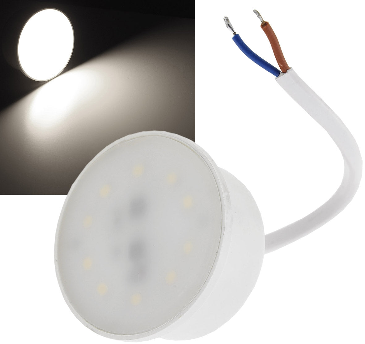 LED-Modul "Piatto W3" neutralweiß 120°, 4200K, 230V, 3W, 250lm, 50x24mm