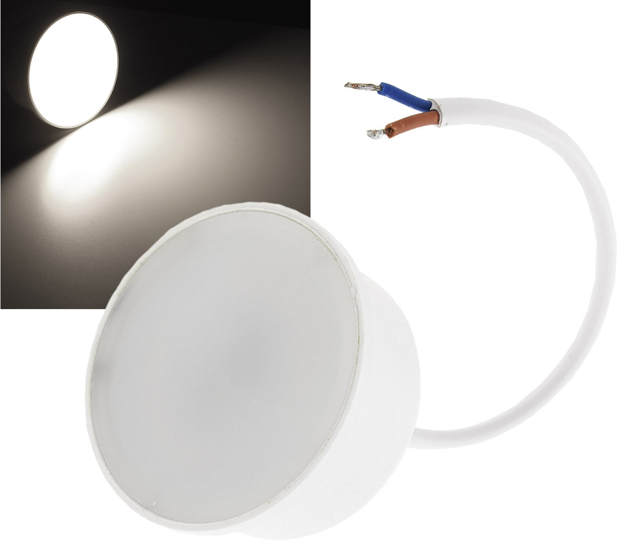 LED-Modul "Piatto W5" neutralweiß 120°, 4200K, 230V, 5W, 400lm, 50x24mm