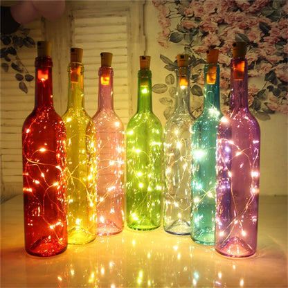 LED Flaschen-Lichterkette "CuteBottle" 20 LEDs, 2m, warmweiß, Batterie, 10x Set