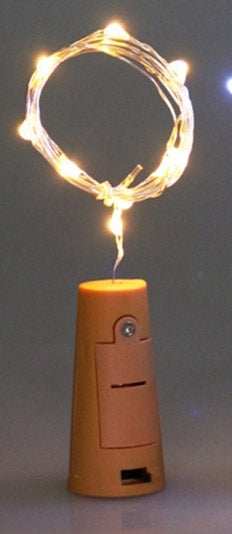 LED Flaschen-Lichterkette "CuteBottle" 20 LEDs, 2m, warmweiß, Batterie, 10x Set