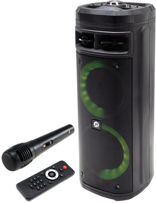 Mobile Soundsystem "SFX-206 LED" USB, Bluetooth, 2x6,5", 300W, Mikro, TWS