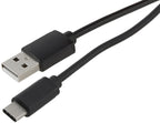 USB-Kabel USB-A auf USB-C, 1,0m Stecker/Stecker, 5V, max. 3A