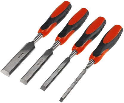 Stechbeitel Set, 4-teilig CRV, 6, 12, 18, 24mm