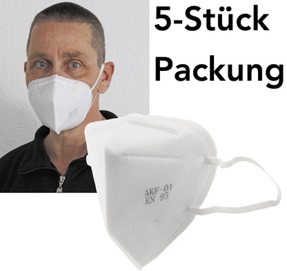 Mund-Nasen-Maske KN95 / FFP2 5er-Pack