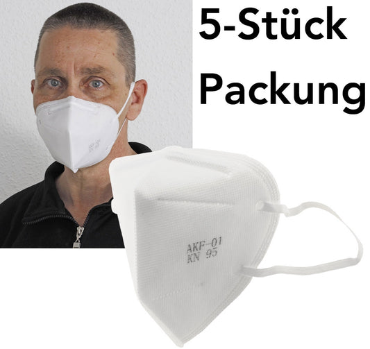 Mund-Nasen-Maske KN95 / FFP2 5er-Pack