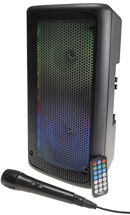Mobiles Soundsystem "SRX-206 Mini" USB, Bluetooth, 2x6,5", 300W, Mikro, TWS