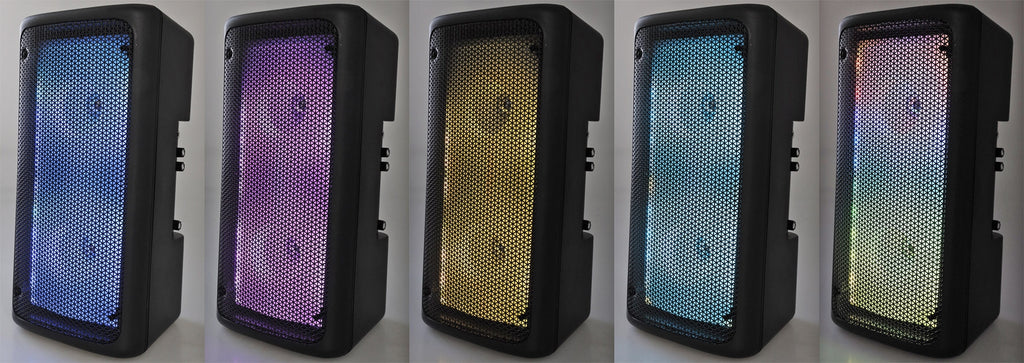 Mobiles Soundsystem "SRX-206 Mini" USB, Bluetooth, 2x6,5", 300W, Mikro, TWS