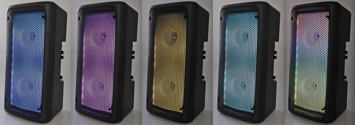 Mobiles Soundsystem "SRX-206 Mini" USB, Bluetooth, 2x6,5", 300W, Mikro, TWS
