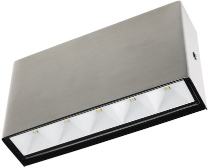 LED Edelstahl-Wandleuchte "MURO 5" IP65, 5W, 220lm, 3000K, warmweiß