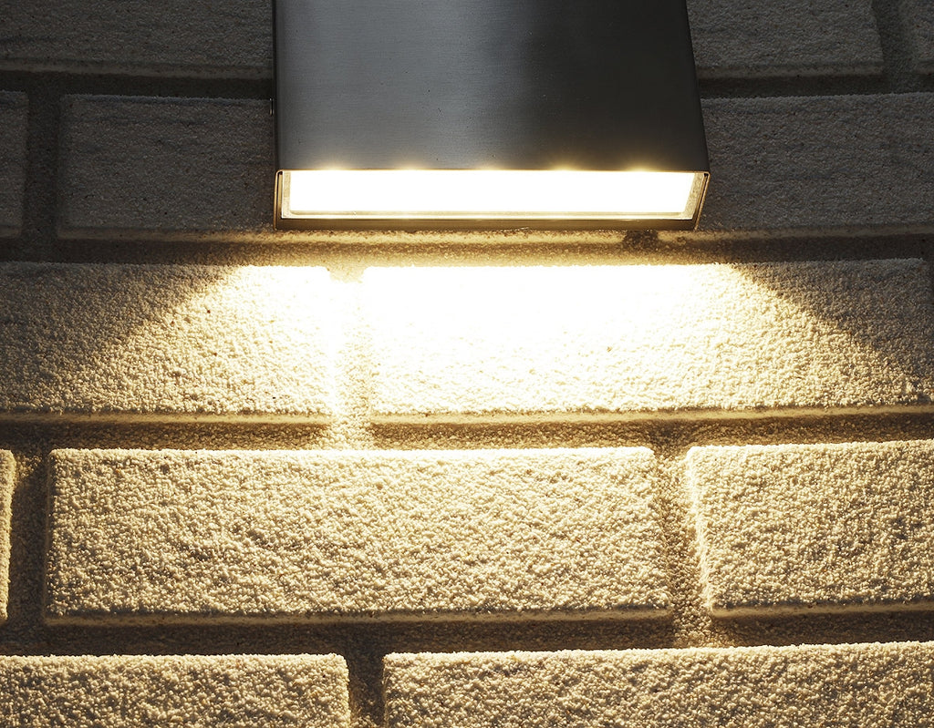 LED Edelstahl-Wandleuchte "MURO 5" IP65, 5W, 220lm, 3000K, warmweiß