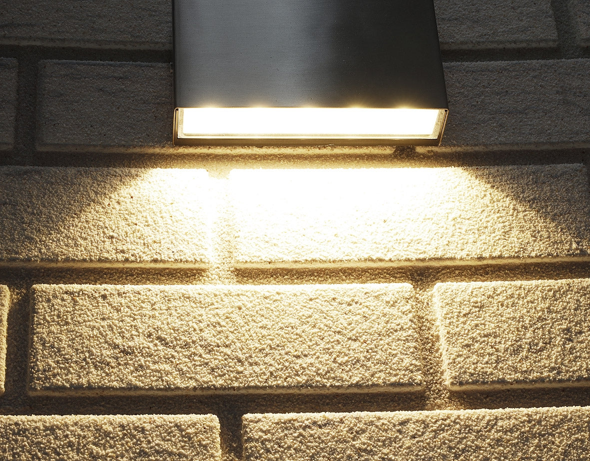 LED Edelstahl-Wandleuchte "MURO 5" IP65, 5W, 220lm, 3000K, warmweiß