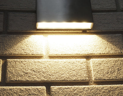 LED Edelstahl-Wandleuchte "MURO 5" IP65, 5W, 220lm, 3000K, warmweiß