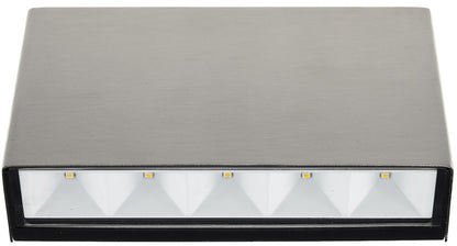 LED Edelstahl-Wandleuchte "MURO 5" IP65, 5W, 220lm, 3000K, warmweiß