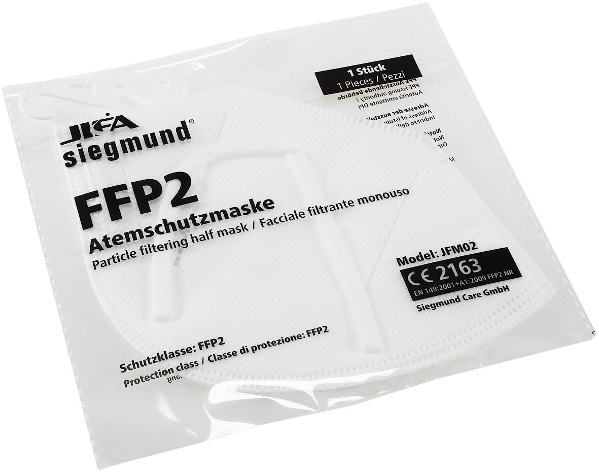 FFP2 Mund-Nasen-Maske,  Stück gefaltet