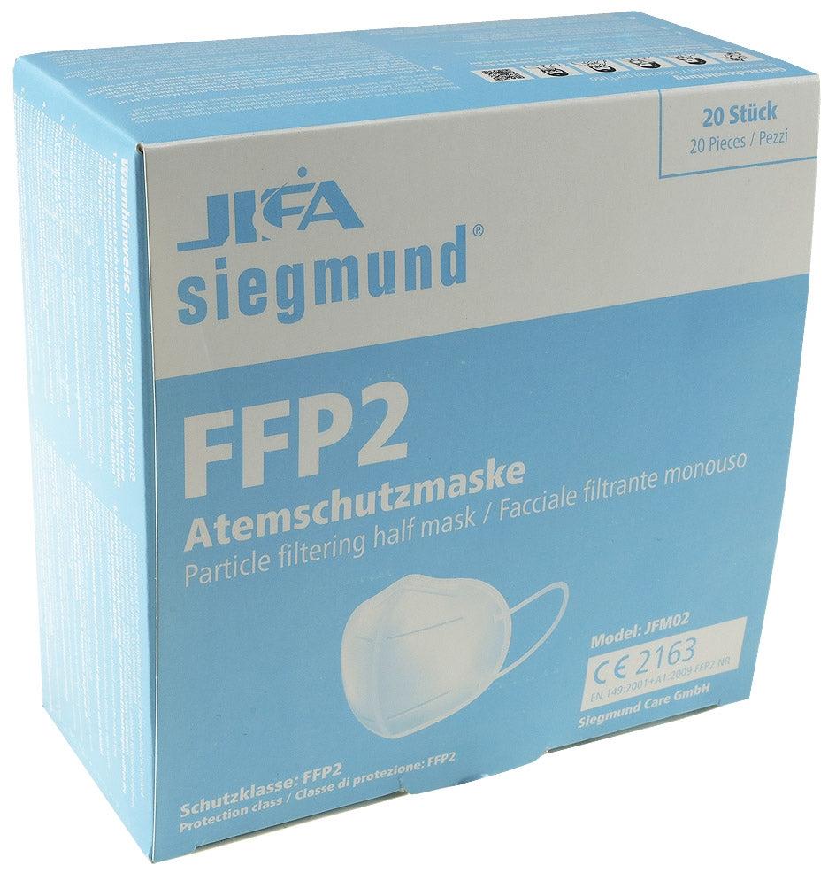 FFP2 Mund-Nasen-Maske,  Stück gefaltet