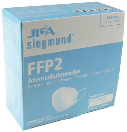 FFP2 Mund-Nasen-Maske,  Stück gefaltet