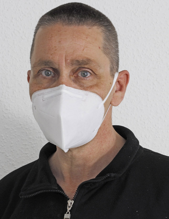FFP2 Mund-Nasen-Maske,  6-Stück-Pack gefaltet