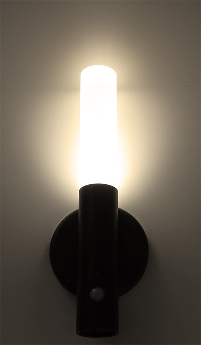 LED Akku-Leuchte Magnethalter LxØ 18x6cm 1W, 90lm, Alu, warmweiß, PIR Sensor