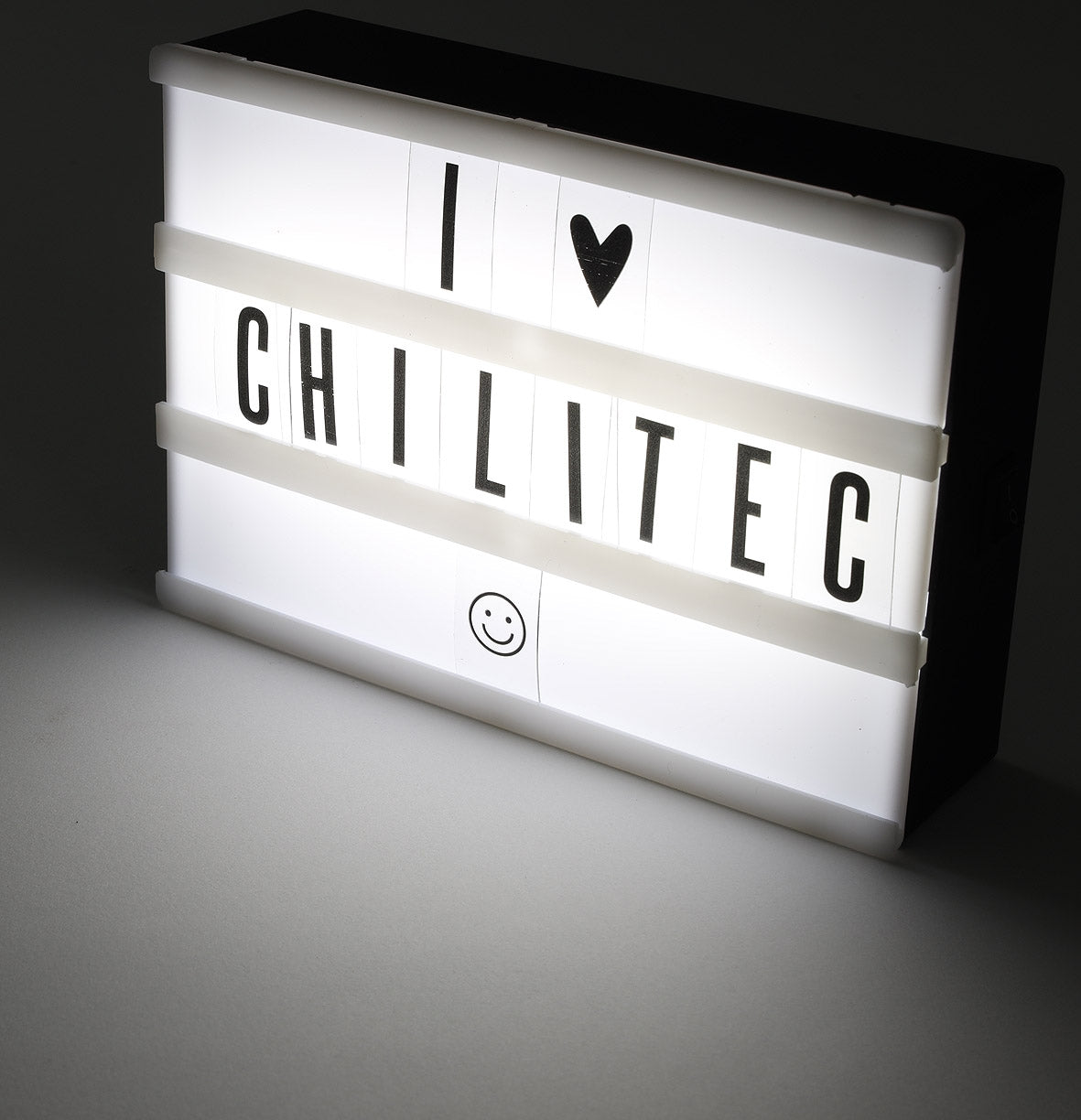 LED Leuchtkasten mit Buchstaben, weiß BxHxT 145x105x40mm