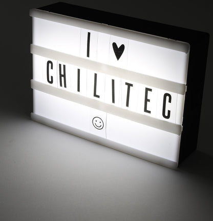 LED Leuchtkasten mit Buchstaben, weiß BxHxT 145x105x40mm