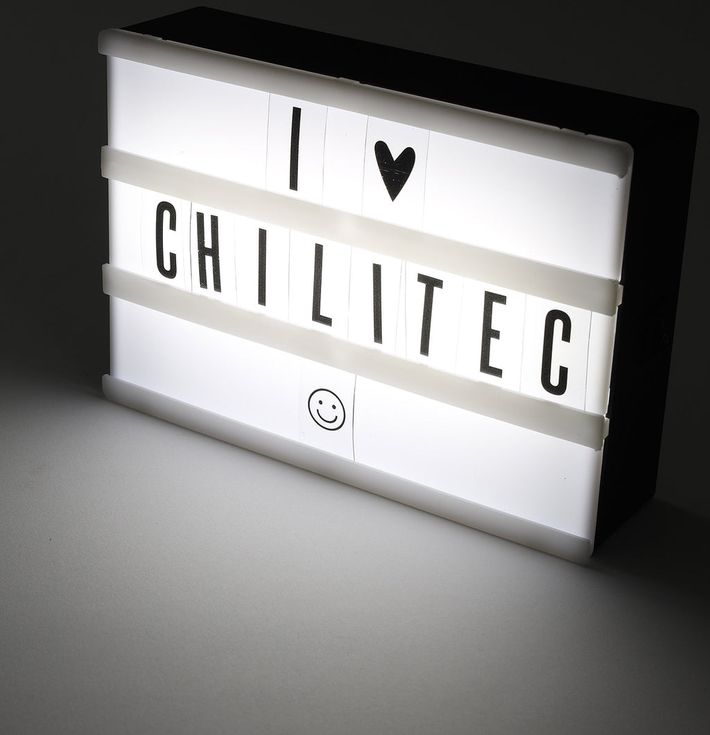 LED Leuchtkasten mit Buchstaben, weiß BxHxT 145x105x40mm