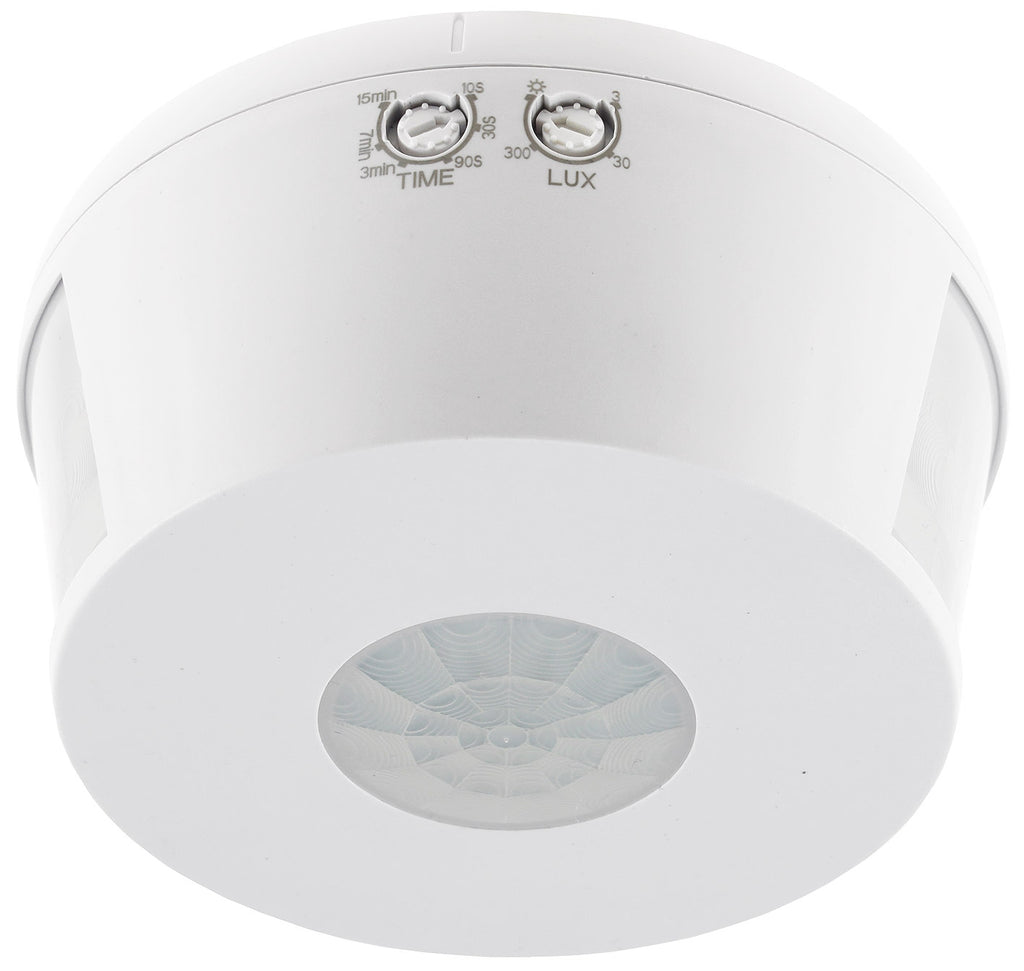Decken Aufbau Bewegungsmelder 360°TRIO LED geeignet, 15m Detektion, weiß