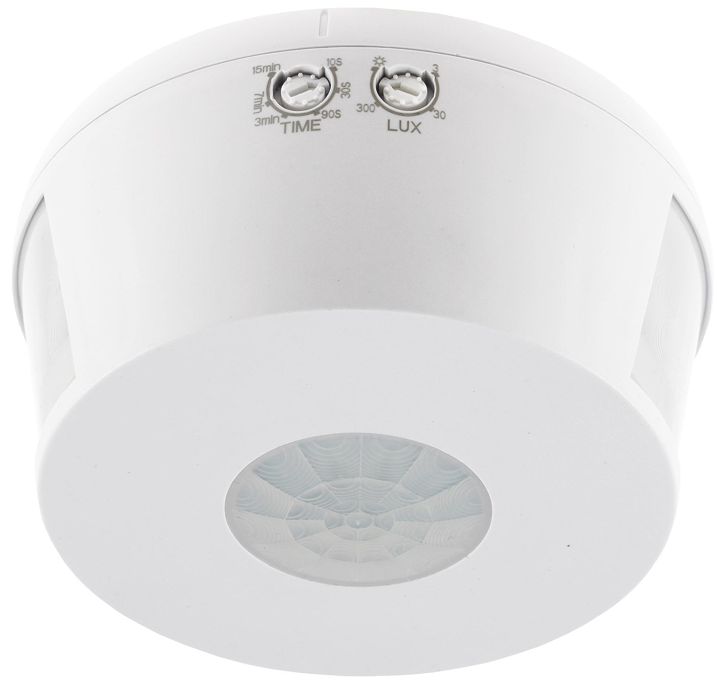 Decken Aufbau Bewegungsmelder 360°TRIO LED geeignet, 15m Detektion, weiß