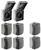 NUQUI Feuchtraum Starter-Kit 8-teilig, IP54, Aufputz, 250V~/ 16A