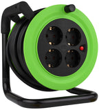 Kunststoff-Kabeltrommel, 15m Kabel, IP20 H05VV-F 3G1,5mm²