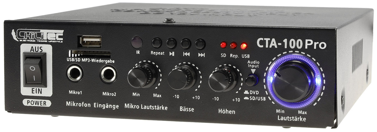 HiFi-Verstärker "CTA-100 Pro" 100W 1x Line IN, USB/SD, FB, Bluetooth